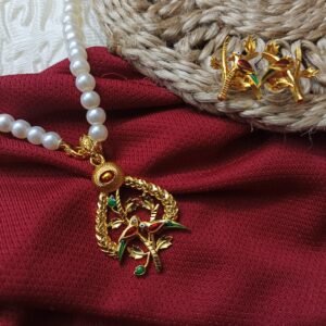 Traditional Gold-Plated Pendant Set