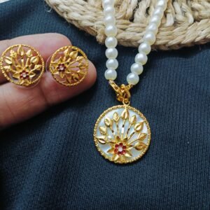 Traditional Gold-Plated Pendant Set
