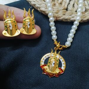 Traditional Gold-Plated Pendant Set