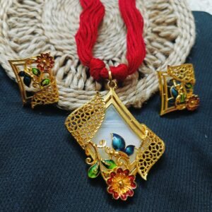 Traditional Gold-Plated Pendant Set