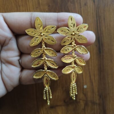 Gold Plated Earrings for Women | Traditional Design