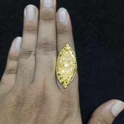 Traditional Gold-Plated Finger Rings for Women