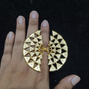 Traditional Gold-Plated Finger Rings for Women