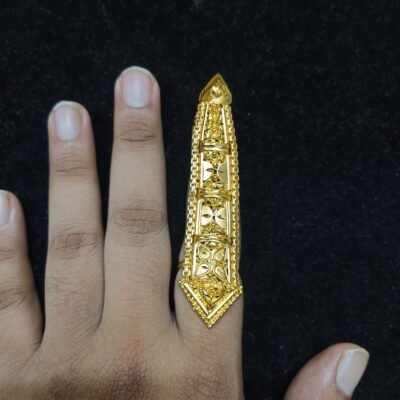 Traditional Gold-Plated Finger Rings for Women