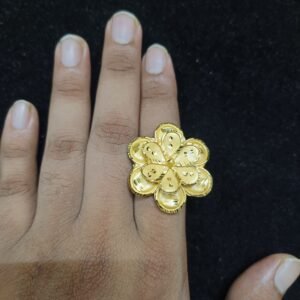 Traditional Gold-Plated Finger Rings for Women