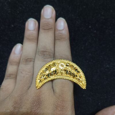 Traditional Gold-Plated Finger Rings for Women