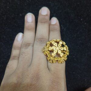Traditional Gold-Plated Finger Rings for Women
