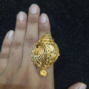 Traditional Gold-Plated Finger Rings for Women