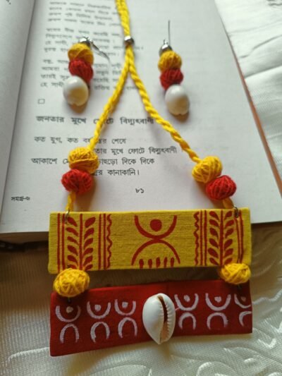 Handmade Necklace with Red Beads |Ethnic Jewelry for Women